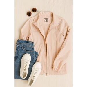 Hang Ten XL UV‎ Protection Full Zip Jacket Lightweight Beige Athletic